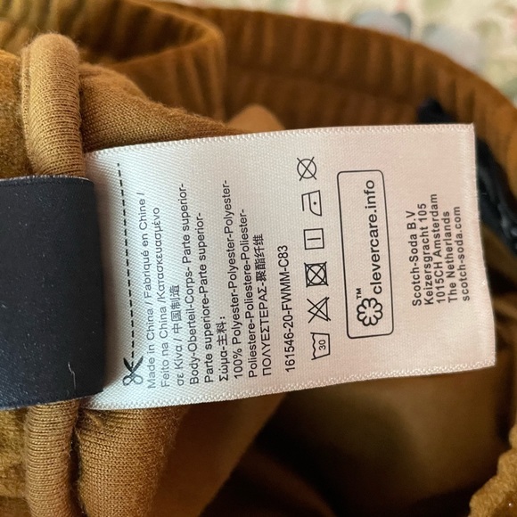 Scotch&soda men velvet brown pants - Picture 12 of 12